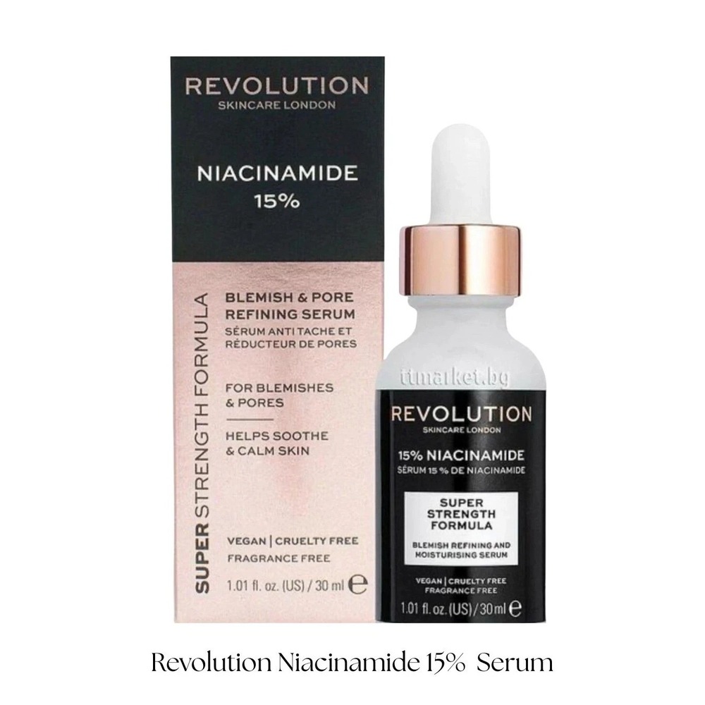 Revolution Niacinamide 15% Serum Blemish &‎ Pore Refining 1.01 oz